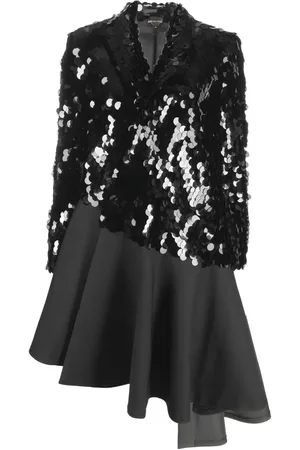 Comme des Garçons Sequin-embellished mid-length coat