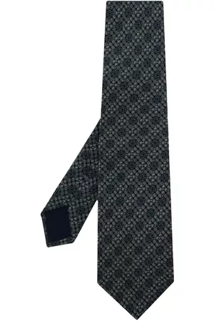 Lanvin Men Neckties - Patterned jacquard silk tie