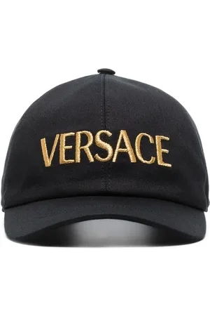 VERSACE Embroidered-logo cotton cap
