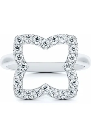 De Beers Platinum Enchanted Lotus crown ring
