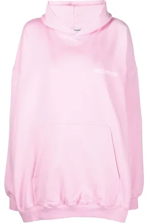Balenciaga Large Fit logo-print cotton hoodie