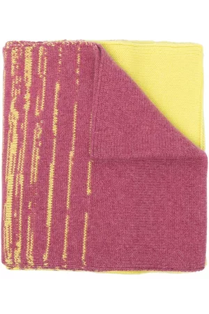 THE ELDER STATESMAN Two-tone cashmere scarf