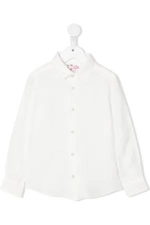 MC2 SAINT BARTH Button-down linen shirt