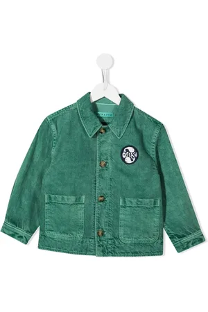 REJINA PYO Riley logo-patch recycled cotton jacket