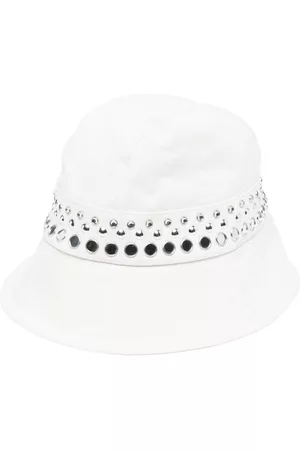 Nº21 Women Hats - Stud-embellished bucket hat
