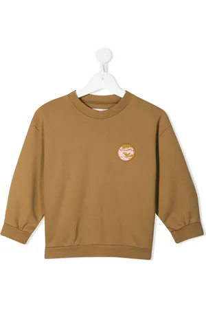 REJINA PYO Luka logo-patch organic cotton sweatshirt