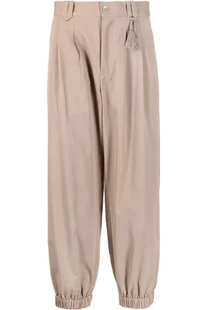 Ports V Cropped pleated trousers