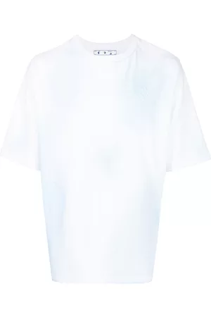 Off-White Men Short Sleeve - Logo-print checkerboard T-shirt