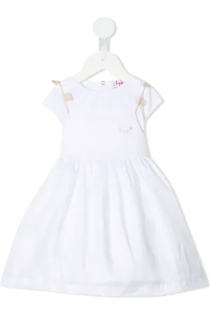 Il gufo Short-sleeve linen dress