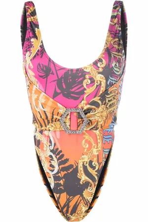 Philipp Plein Baroque pattern-print swimsuit