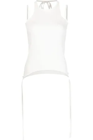 DION LEE Round neck tank top