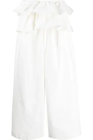 GOEN.J High-waisted ruffled trousers