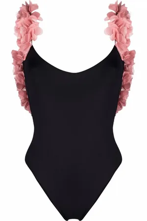 LA REVECHE Ruffle-detail swimsuit