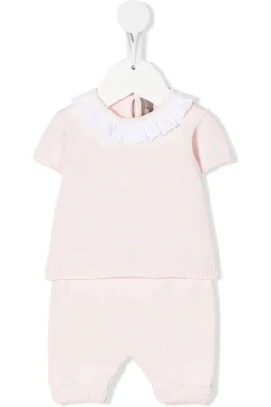 LITTLE BEAR Ruffle-detail knit set