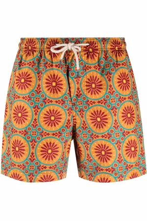 PENINSULA SWIMWEAR Geometric-pattern swim shorts