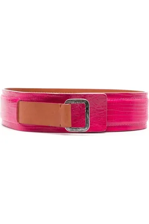 Gianfranco Ferré 2000s snakeskin-effect two-tone belt