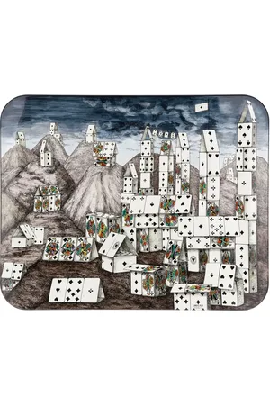 FORNASETTI Citta di carte tray