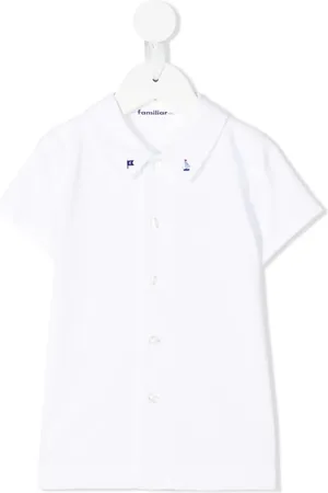 Familiar Embroidered-design shirt