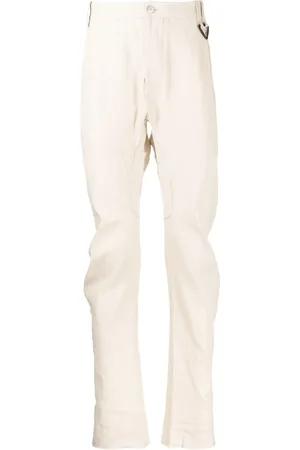 MASNADA Pinstripe slim-cut chinos