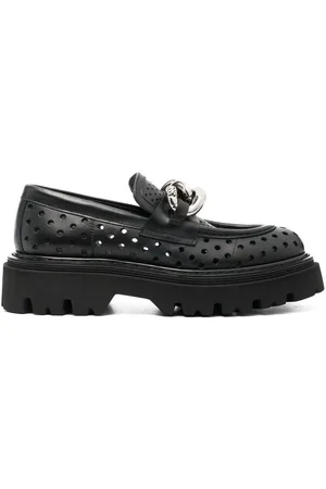 Casadei Trappeur lug-sole 50mm loafers