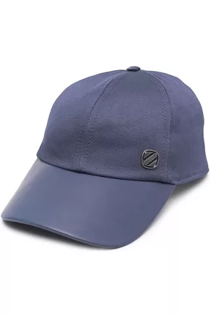 Z Zegna Men Caps - Logo-plaque cotton cap