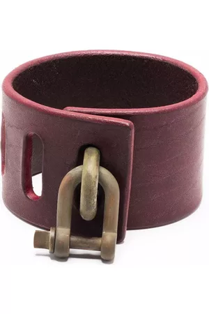Parts of Four Restraint-charm leather bracelet