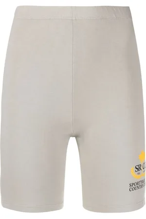 Sporty & Rich Logo-print stretch shorts