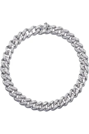 Shay 18kt white gold diamond chain bracelet