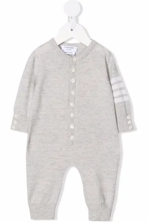 Thom Browne Striped wool-blend romper