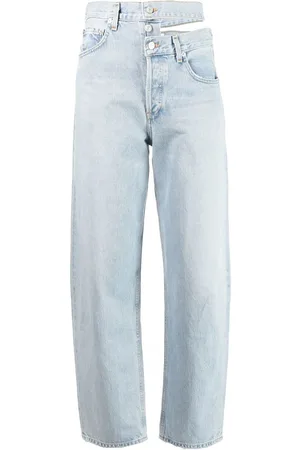 AGOLDE High-waisted straight-leg jeans