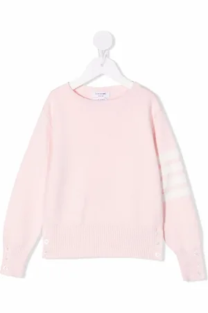 Thom Browne Stripe-print crew neck sweater