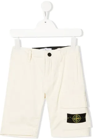 Stone Island Side logo-patch detail shorts