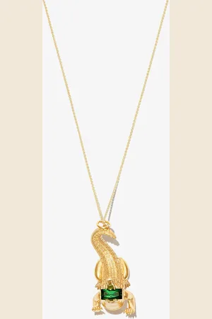 Hatton Labs Plated silver crystal necklace