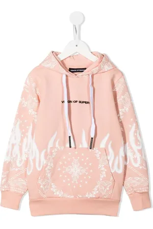 Vision Of Super Spray Flames bandana-print hoodie