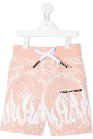 Vision Of Super Spray Flames bandana-print shorts