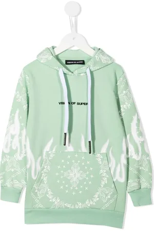 Vision Of Super Spray Flames bandana-print hoodie