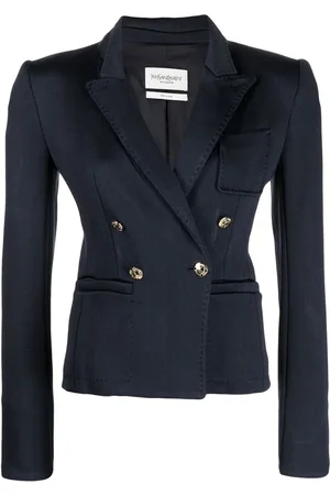 Saint Laurent 2004 embossed-button double-breasted blazer