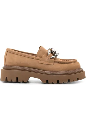 Casadei Generation chain-link detail 50mm loafers