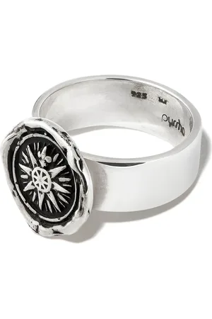 Pyrrha Sterling Direction signet ring