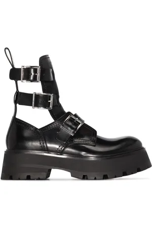Alexander McQueen Buckled ankle boots