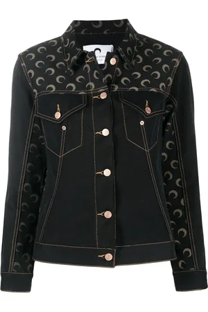 Marine Serre Logo-print denim jacket
