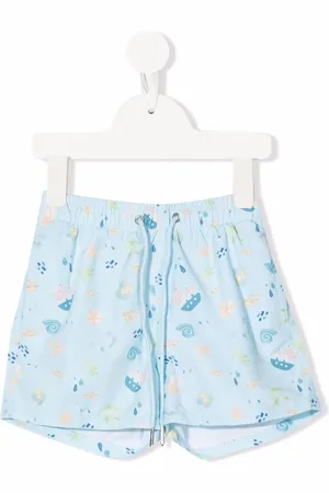 KNOT Parker motif-print swim shorts