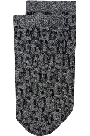 Wolford X GCDS monogram-pattern socks