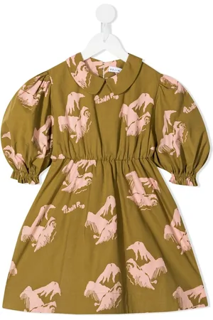 REJINA PYO Nora horse-print organic cotton dress
