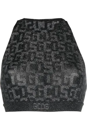 Wolford X GCDS basic monogram crop top