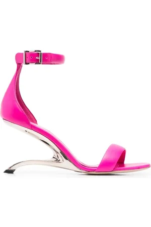 Alexander McQueen Sculpted-heel leather sandals