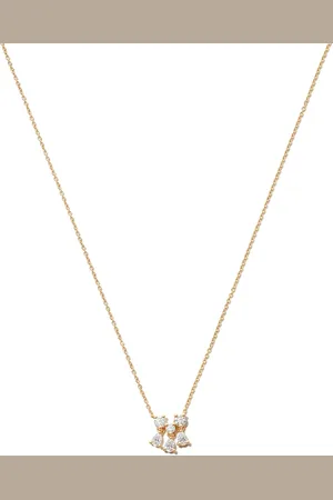 DELFINA DELETTREZ 18kt yellow Dancing Diamonds necklace