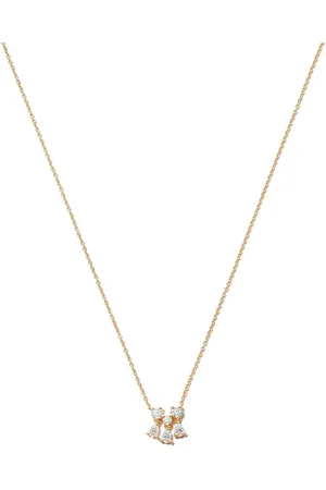 DELFINA DELETTREZ 18kt yellow Dancing Diamonds necklace