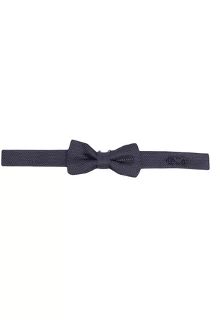 Emporio Armani Boys Bow Ties - Logo-plaque detail bow tie