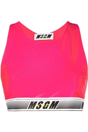 Msgm Logo-print cropped top